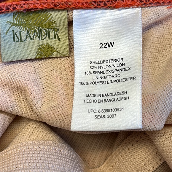 Islander Tropical Swimsuit • Sz 22W - Picture 10 of 11